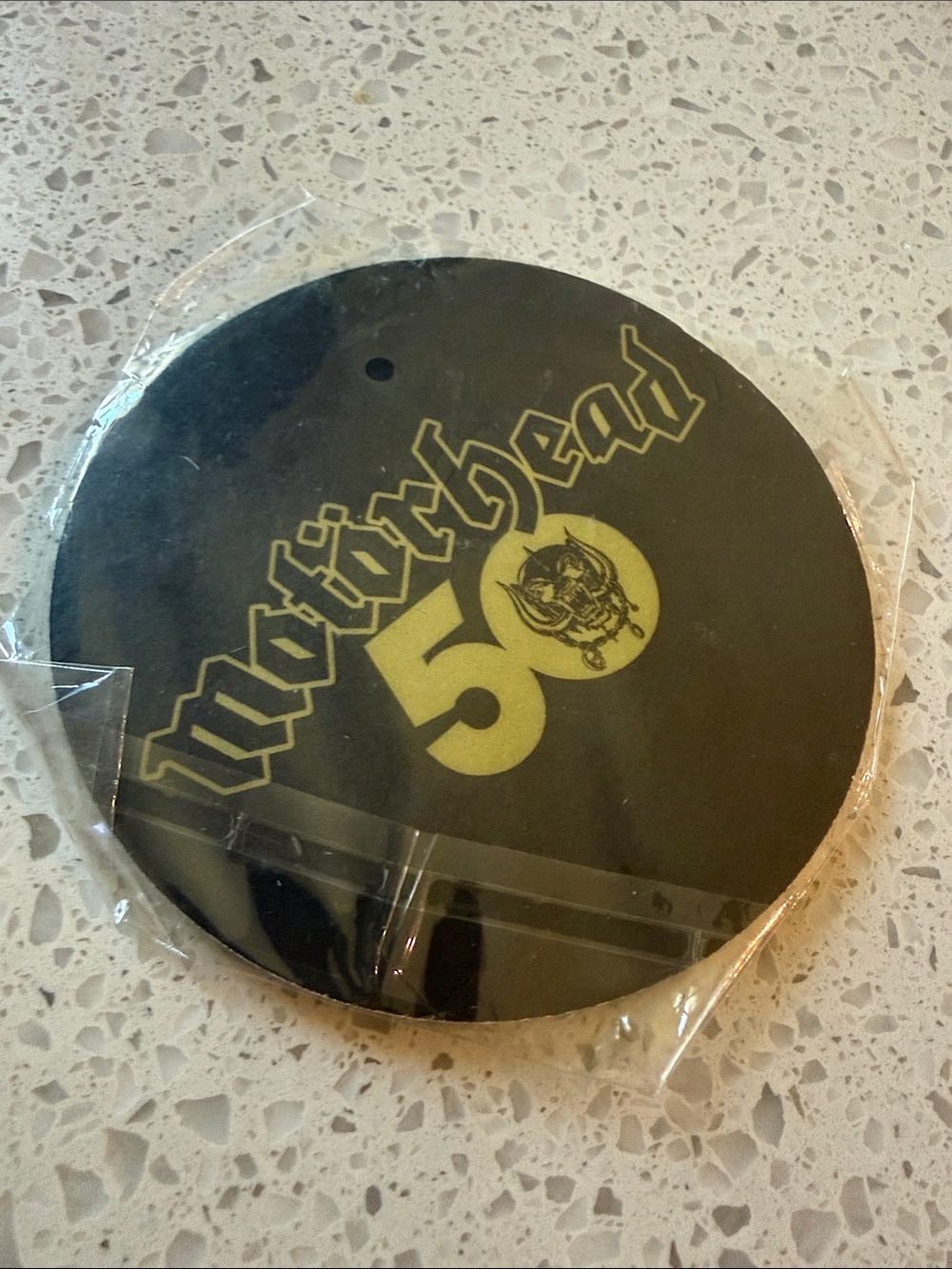 NEW Motörhead 50 promotional drink coaster — made for band’s 50th anniversary
